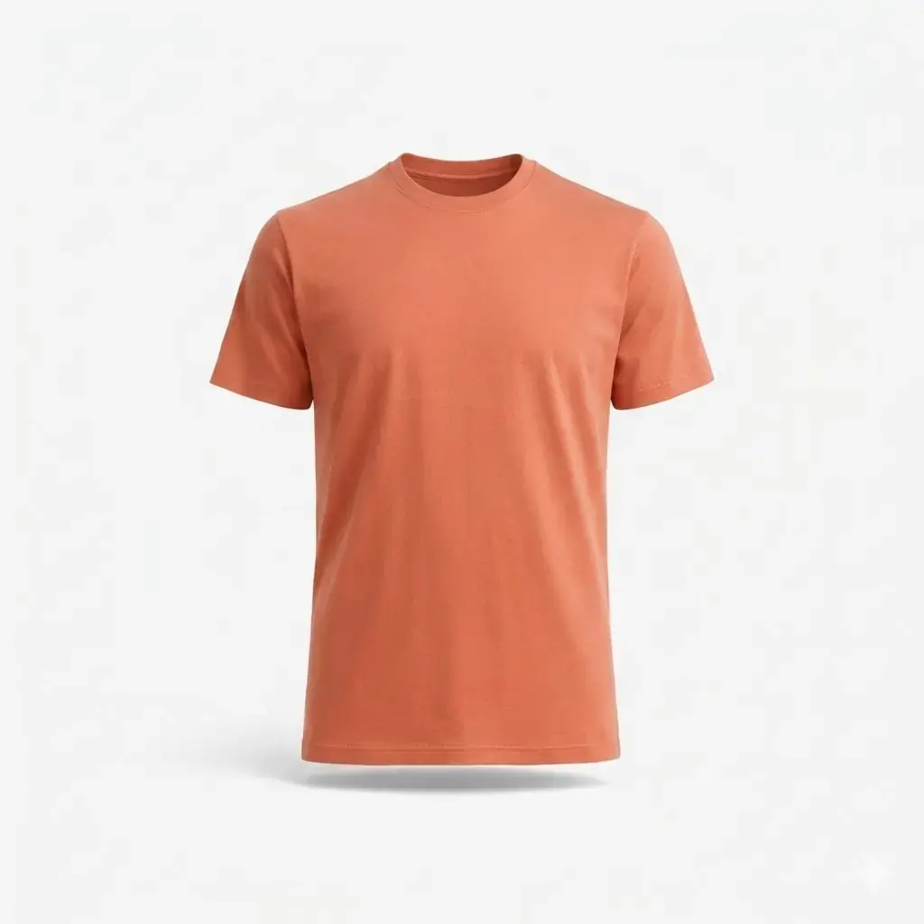 Regular Fit Basic Tişört, Kiremit