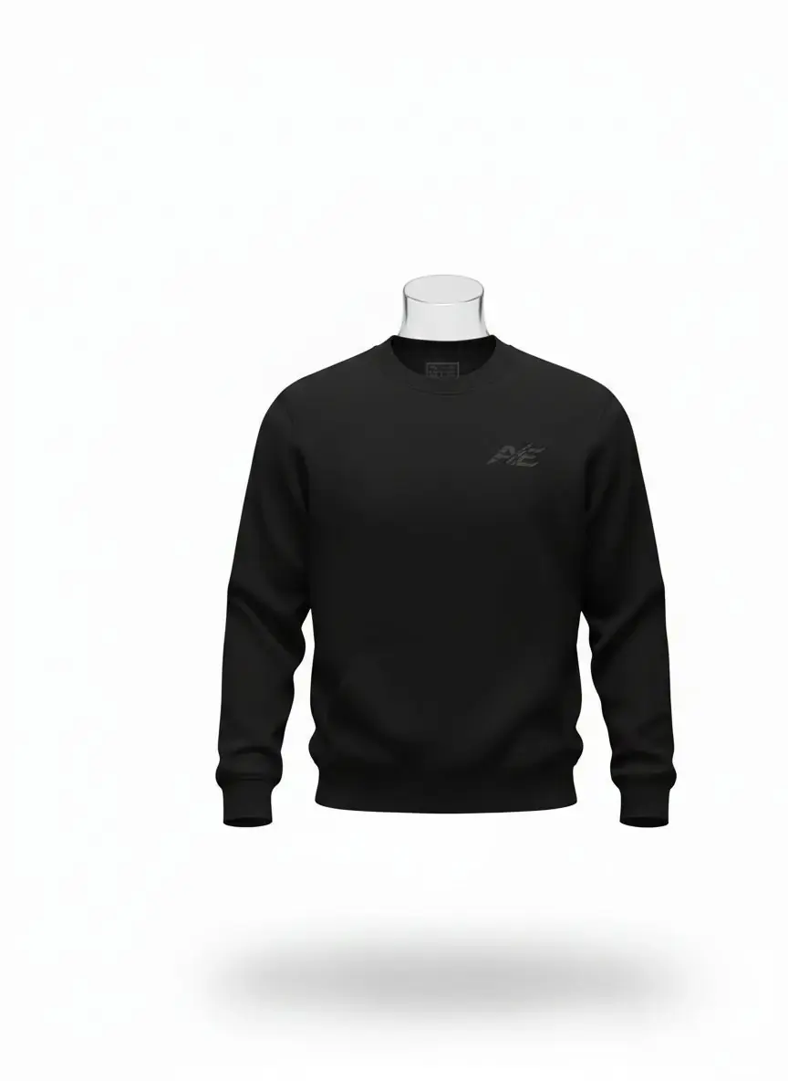 Rahat Seri Basic Sweatshirt, Siyah