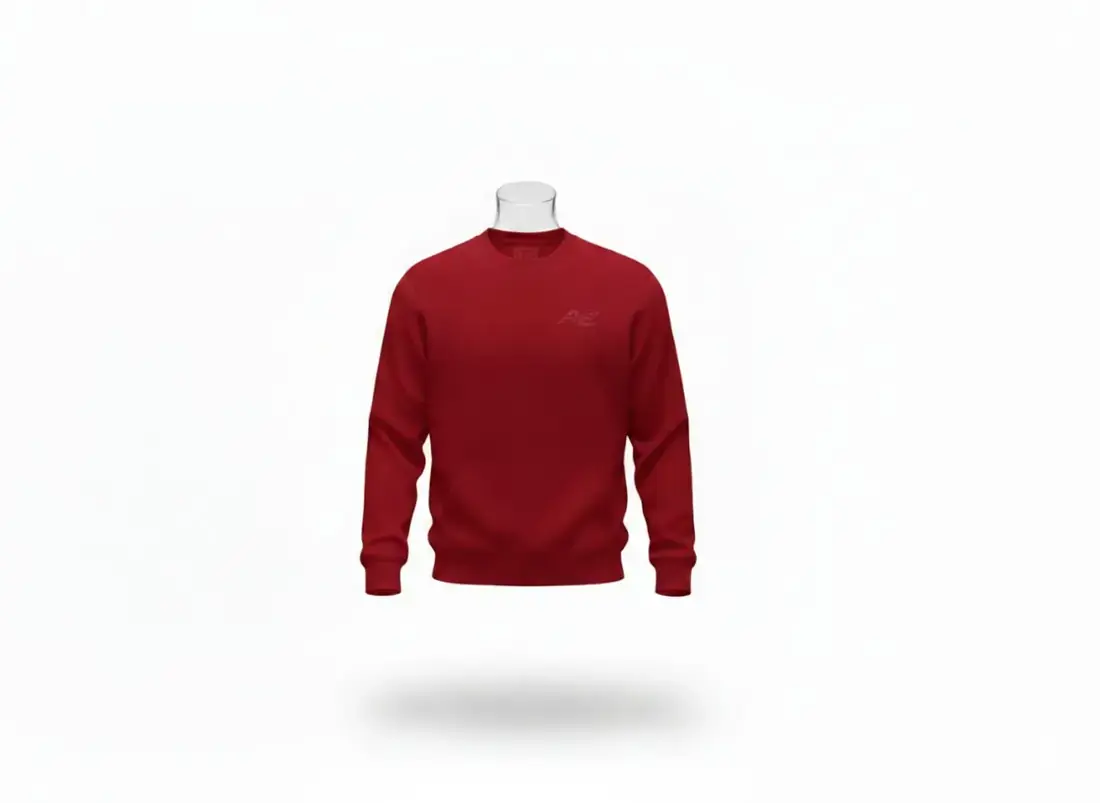 Rahat Seri Basic Sweatshirt, Bordo, görsel 3